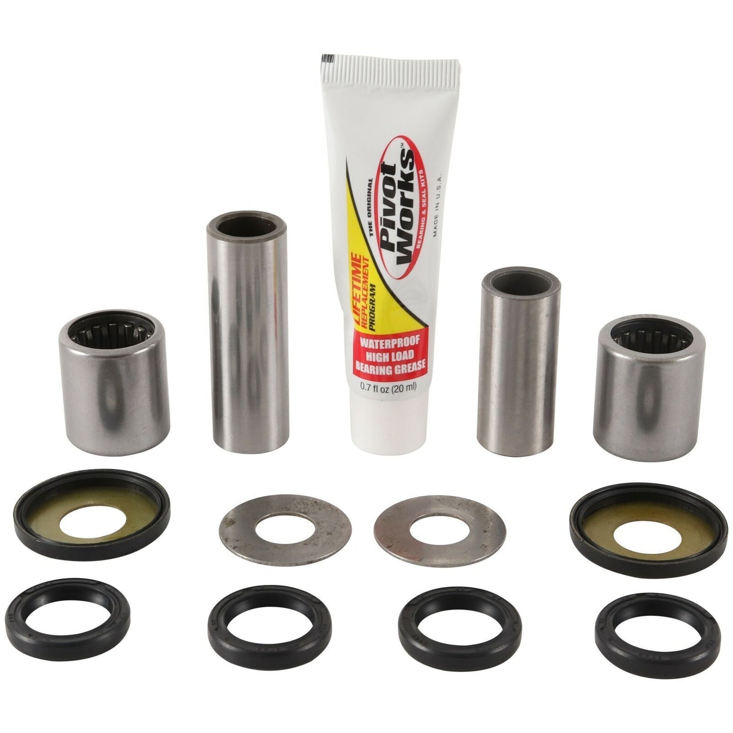 PivotWorks Swingarm Bearings Kawasaki KLX125 03-06 DRZ125 03-16 LifetimeWarranty