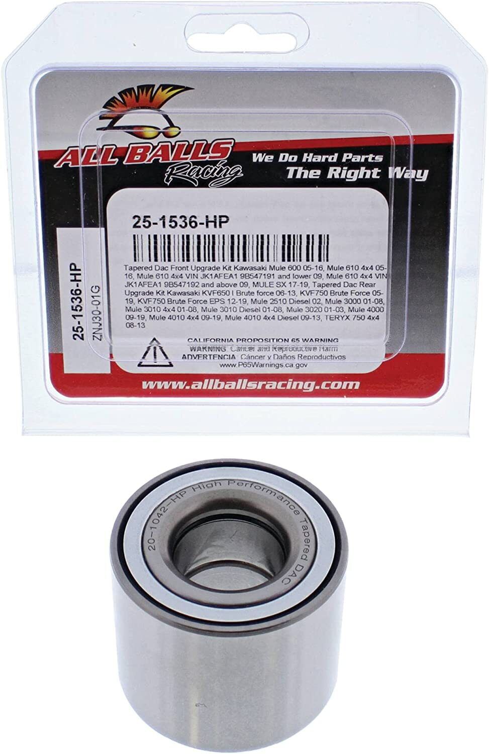 All Balls UPGRADED HP Rear Wheel Bearing Kawasaki Brute Force 750 650 25-1536-HP