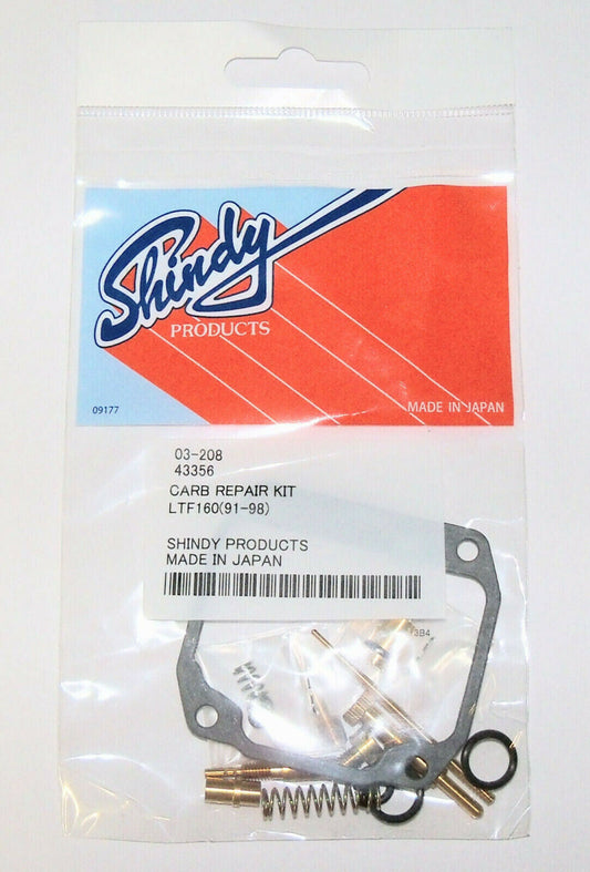 Carburetor Repair Kit JAPAN 1989-1992 Suzuki Lt160e Lt160/e Rebuild 03-208