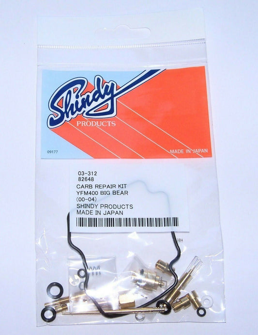 Carb Kit 2000-2012 Yamaha 400 Big Bear Carburetor Repair Yfm400 03-312