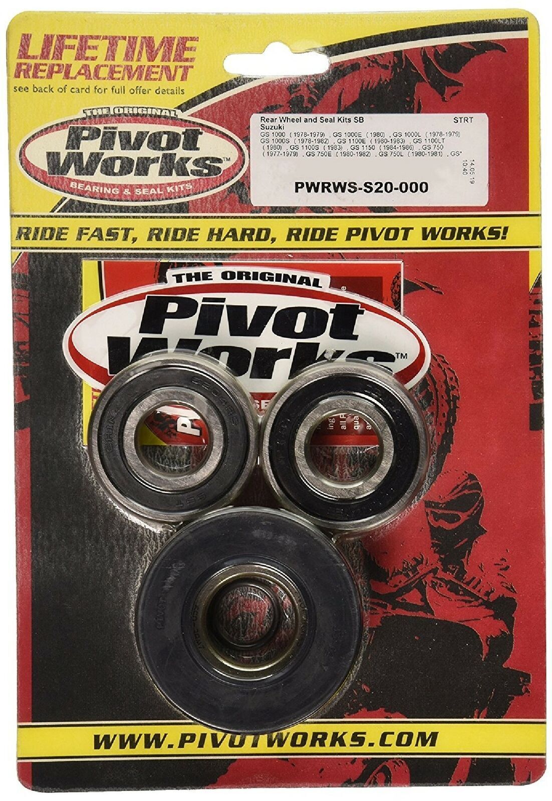 Pivot Works Rear Wheel Bearings 1980-1983 Suzuki GS1100E Lifetime Warranty