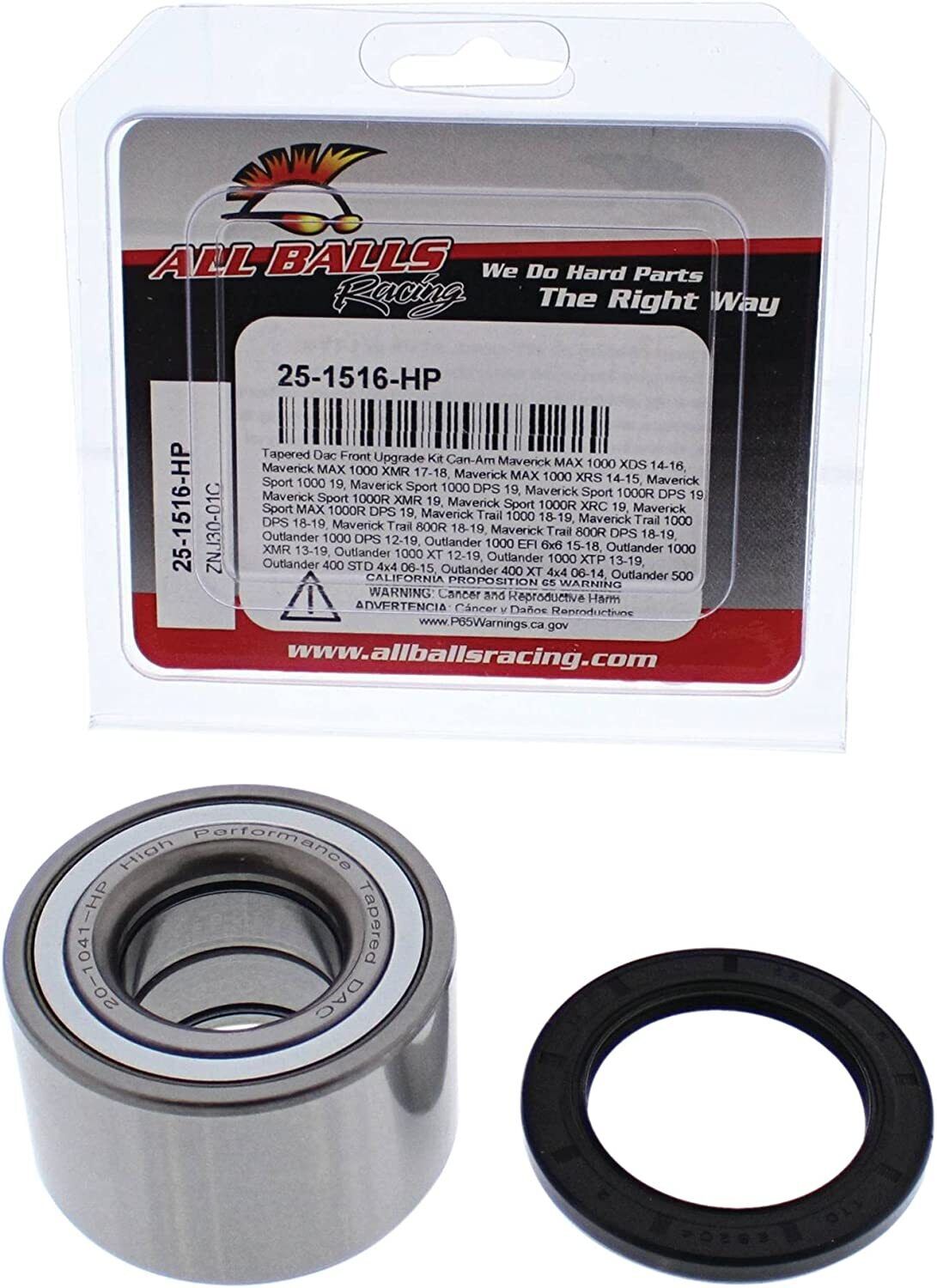 All Balls UPGRADED HP Wheel Bearing Can-Am Maverick Commander Defender Outlander