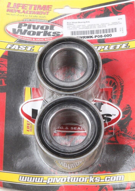 Pivot Works Rear Wheel Bearings 08-10 Polaris SPORTSMAN 300 400 LifetimeWarranty
