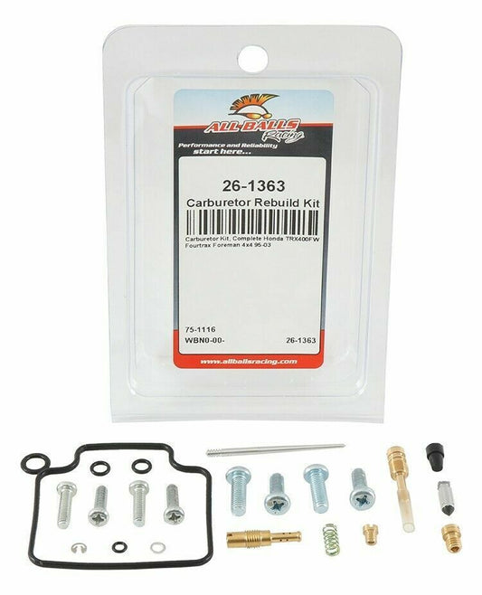 Carburetor Rebuild Kit Honda TRX 400 FW 95-03 ALL BALLS 26-1363