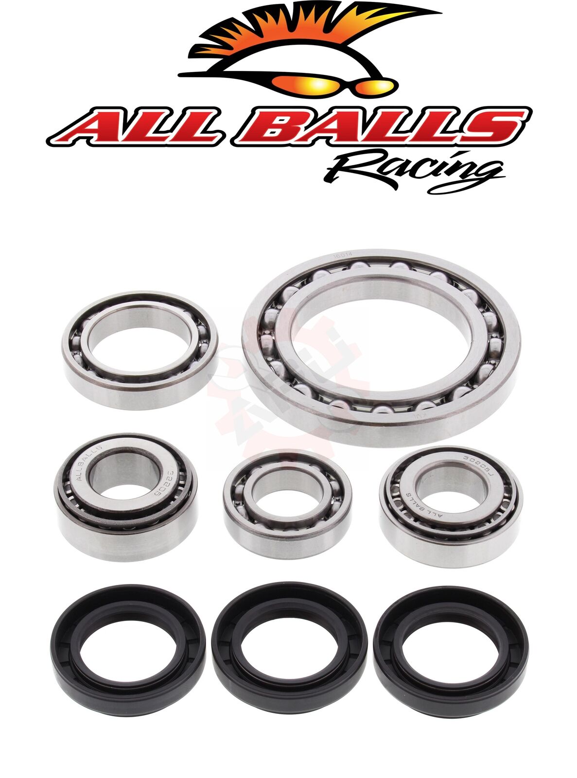 All Balls Front Differential Bearings 300 King Quad + 250 Quadrunner 25-2022