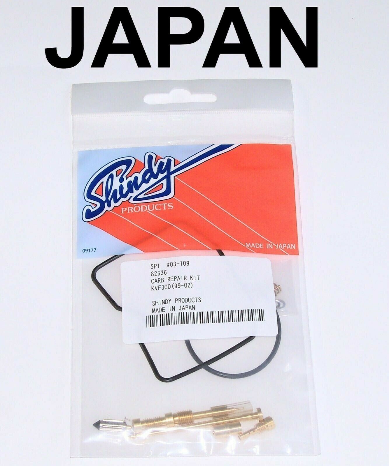 Carburetor Repair Kit JAPAN 1999-2002 Kawasaki 300 Prairie Rebuild 03-109